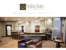 Tablet Screenshot of healthysmilesmasoncity.com